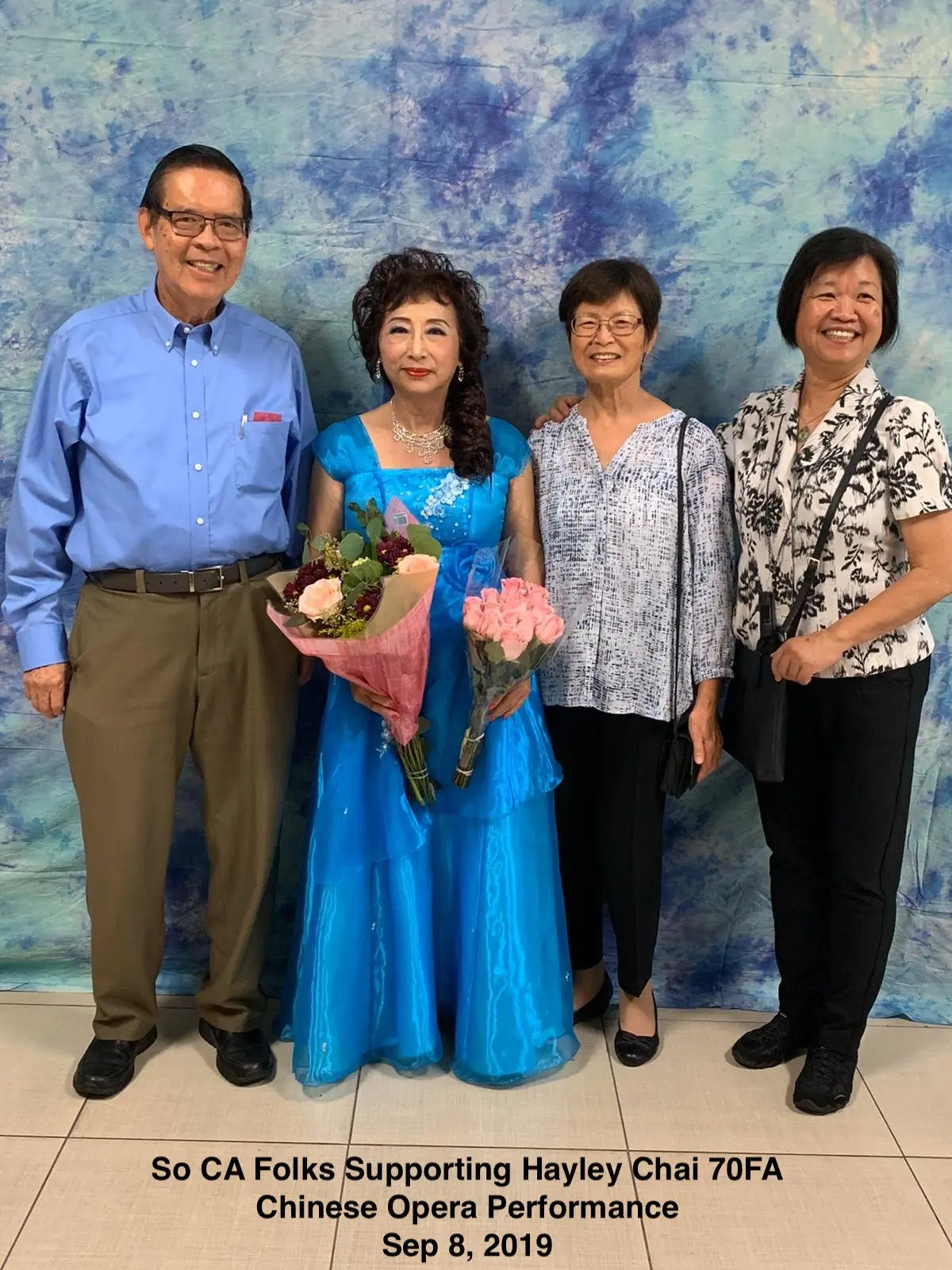 S. CA Folks supporting Hayley Chai 70FA for her Chinese Opera Performance 2019